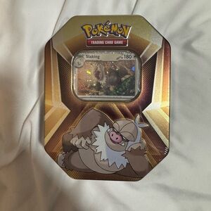 Pokemon Trading Card Game Tin - Gold and Brown